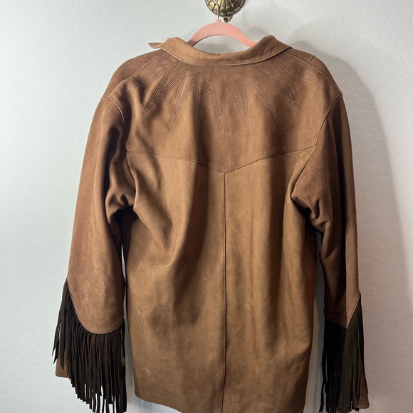 Understated leather Sunburst Suede Shirt size M - Picture 6 of 9